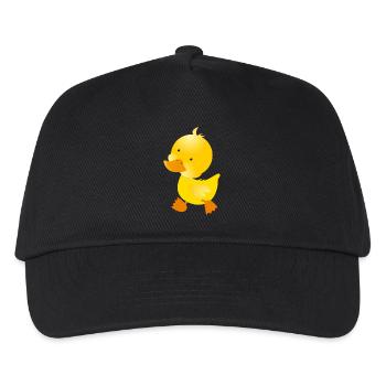 Ente - Kinder Basecap - Schwarz - Vorne