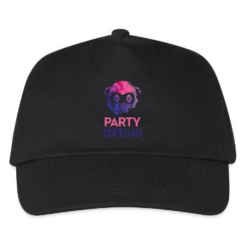 Party Hard! - Kinder Basecap - Schwarz - Vorne