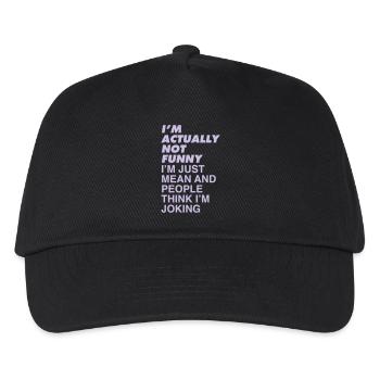 ICH BIN NICHT LUSTIG - Kinder Basecap - Schwarz - Vorne