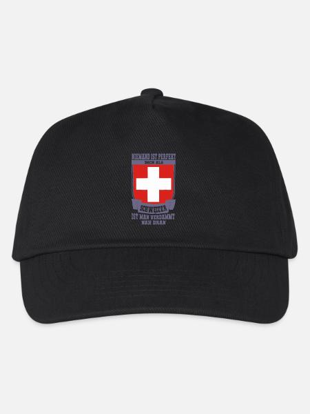 Schweizer Perfekt - Kinder Basecap - Schwarz