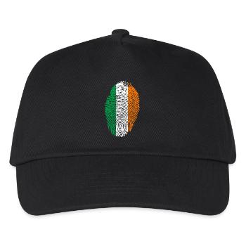 IRLAND / IRELAND FINGERABDRUCK - Kinder Basecap - Schwarz - Vorne