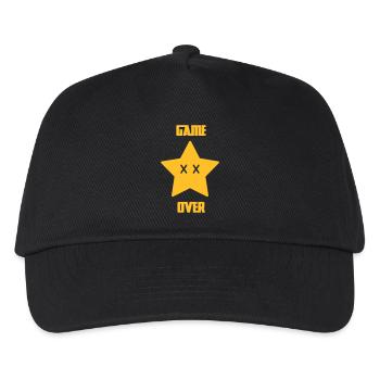 Game Over - Mario Star - Kinder Basecap - Schwarz - Vorne