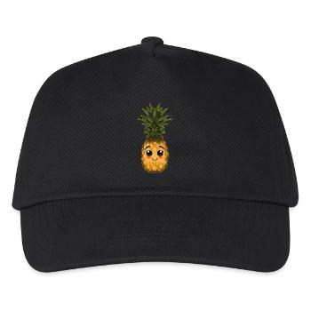 Ananas - Kinder Basecap - Schwarz - Vorne