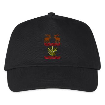 Winter VI - Kinder Basecap - Schwarz - Vorne