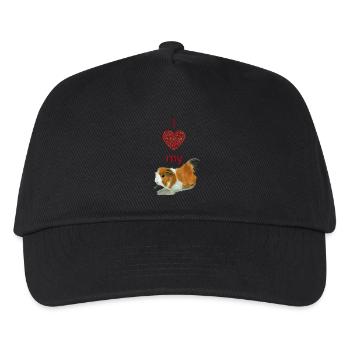 I love my guinea pig - Kinder Basecap - Schwarz - Vorne