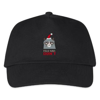 Feliz Navi DO NOT / Christmas carol - Kids’ Baseball Cap - black - Front