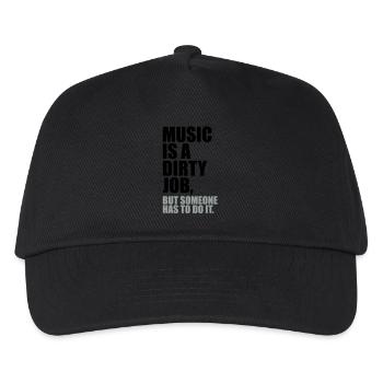 Music is a dirty Job - Kinder Basecap - Schwarz - Vorne