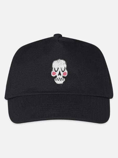 skull totenkopf zombie halloween - Kinder Basecap - Schwarz