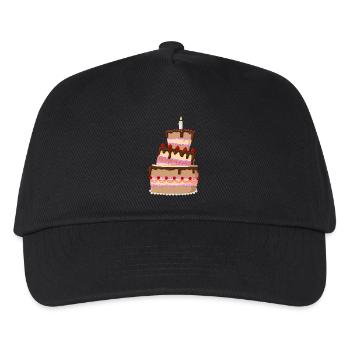 Leckere Comic Torte - Kinder Basecap - Schwarz - Vorne