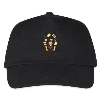 Poker-König - Kinder Basecap - Schwarz - Vorne