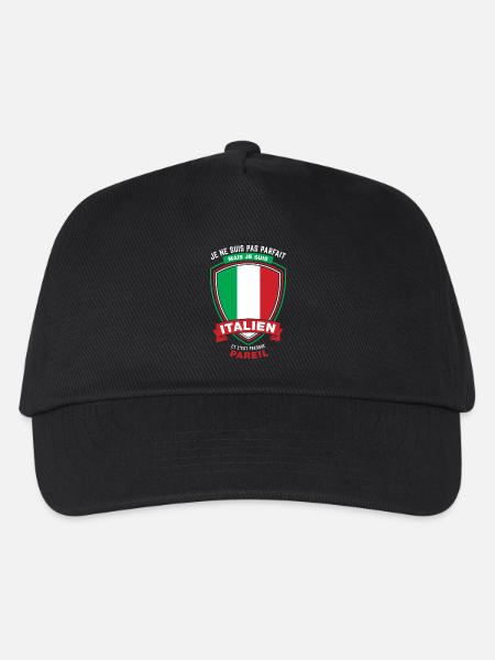 Italien Parfait - Casquette de baseball Enfant - noir