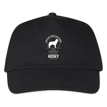 HUSKY Schutzengel Wilsigns - Kinder Basecap - Schwarz - Vorne