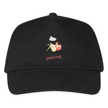 Most athletic mom - Kids’ Baseball Cap - black - Front