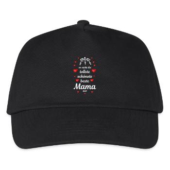 tollste schönste beste Mama - Kinder Basecap - Schwarz - Vorne