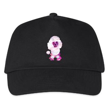 Watercolor Poodle Puppy Digital Art - Kids’ Baseball Cap - black - Front