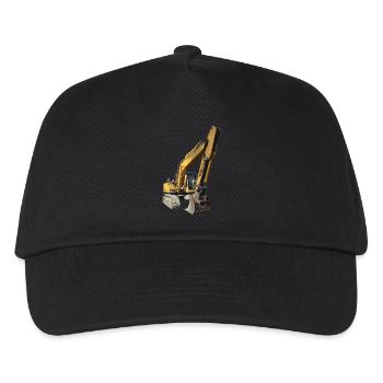 Excavator - Kids’ Baseball Cap - black - Front