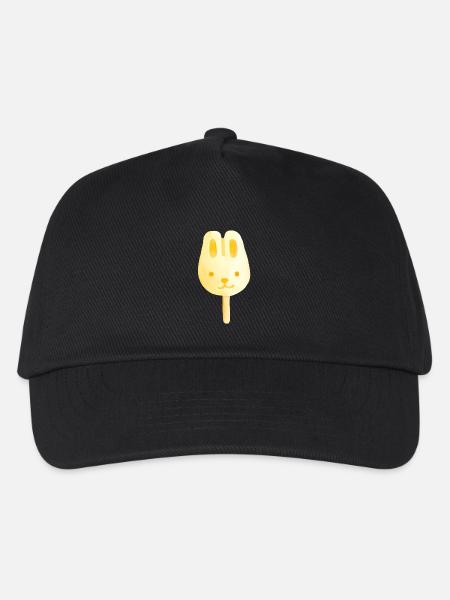 Kanincheneis - Kinder Basecap - Schwarz