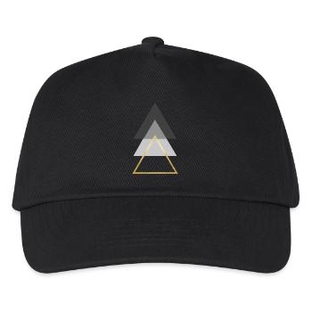 triangles - Casquette de baseball Enfant - noir - Devant