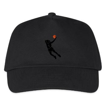 Basketball slam dunk - Kids’ Baseball Cap - black - Front