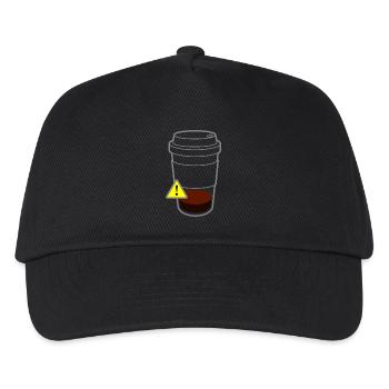 Warning Coffee - Kids’ Baseball Cap - black - Front