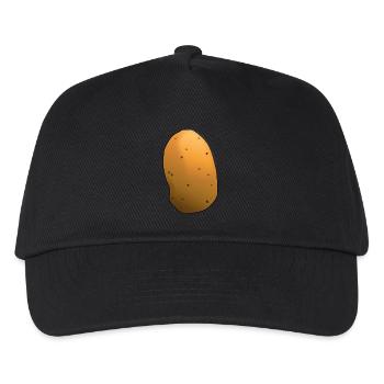 Kartoffel / Potato - Kinder Basecap - Schwarz - Vorne