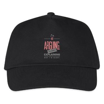 Spruch: I´m not arguing - Kids’ Baseball Cap - black - Front