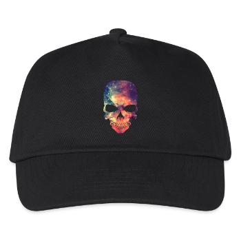Universe - Space - Galaxy Skull - Casquette de baseball Enfant - noir - Devant