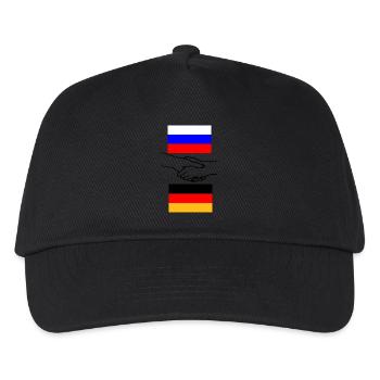Russland & Deutschland - Kinder Basecap - Schwarz - Vorne
