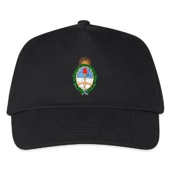 Wappen Argentinien Wappen Argentinien Wappen - Kinder Basecap - Schwarz - Vorne