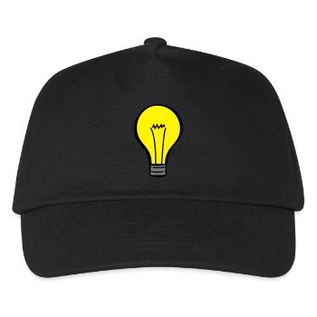 light bulb - Kids’ Baseball Cap - black - Front