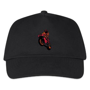 MotoGP - Motorsport - Motorrad - Kinder Basecap - Schwarz - Vorne