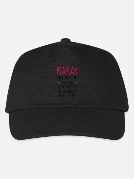 Maman - Fête des Mères - Bébé - Naissance - Baby - Casquette de baseball Enfant - noir