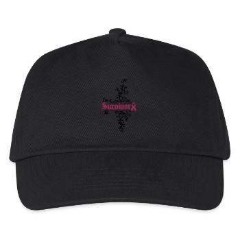 I'm a cancer survivor - Kinder Basecap - Schwarz - Vorne