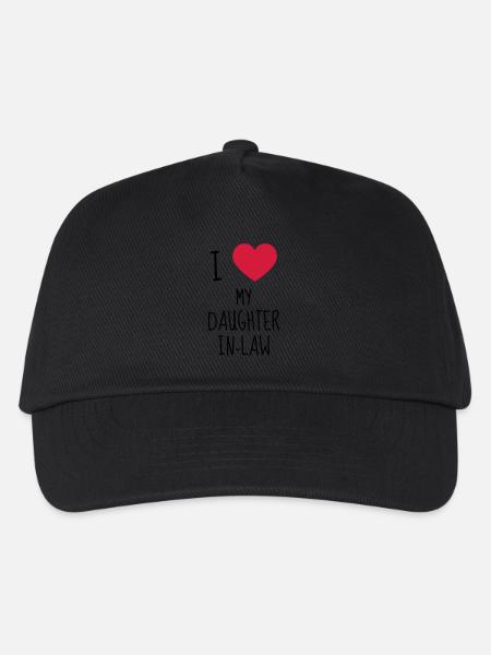 Schwiegervater Schwiegermutter Tochter Sohn - Kinder Basecap - Schwarz