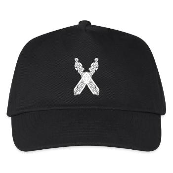 TIRE TRACK - Kids’ Baseball Cap - black - Front