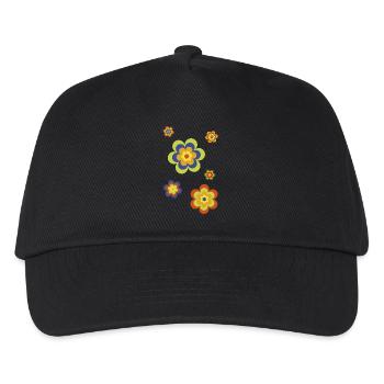 limited edition 3a flower power - Kinder Basecap - Schwarz - Vorne