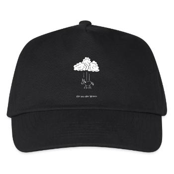 färt aus allen wolken, Pferd mit Rädern, Wetter - Kinder Basecap - Schwarz - Vorne