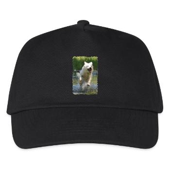 White Shepherd Dog - Kids’ Baseball Cap - black - Front