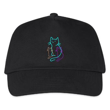 Cats Cats Kittens Pets Kids Domestic Cat - Kids’ Baseball Cap - black - Front