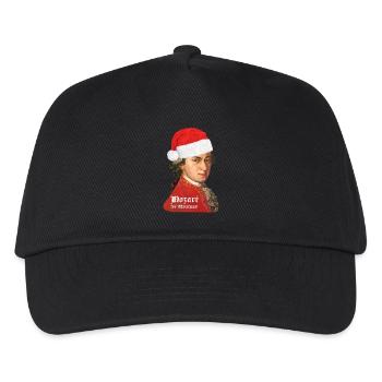 Weihnachten mit Wolfgang Amadeus Mozart - Kinder Basecap - Schwarz - Vorne