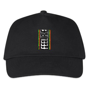 feel irie reggae 2 - Kinder Basecap - Schwarz - Vorne