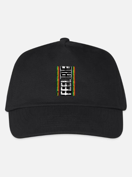 feel irie reggae 2 - Kinder Basecap - Schwarz