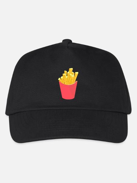 Abstrakte Kunst Pommes - Kinder Basecap - Schwarz