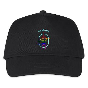 Rainbow Pentode - Vacuum Tube Symbol - Kids’ Baseball Cap - black - Front