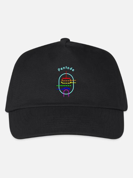 Rainbow Pentode - Vacuum Tube Symbol - Kids’ Baseball Cap - black