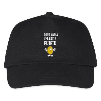 Kartoffel - Kinder Basecap - Schwarz - Vorne