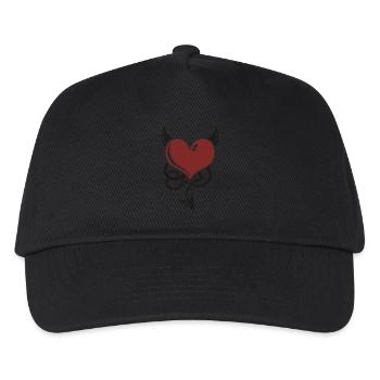 Devil Heart - Kinder Basecap - Schwarz - Vorne