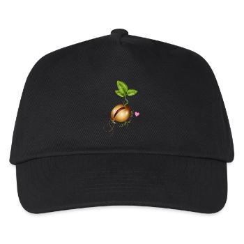 germination de graines - jardinage avec amour - Casquette de baseball Enfant - noir - Devant