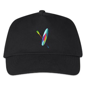 Stand up paddle paddle board coloré - Casquette de baseball Enfant - noir - Devant