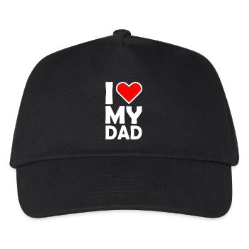 I love my dad - Kids’ Baseball Cap - black - Front